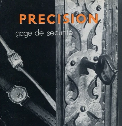 Vintage advertisement for precision wristwatches