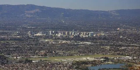 San Jose and Silicon Valley seen from the hills